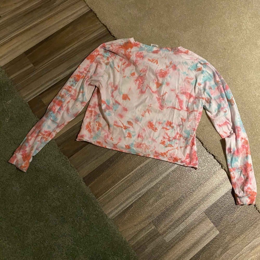 PINK VICTORIA SECRET Tie dye cropped top - Picture 4 of 4